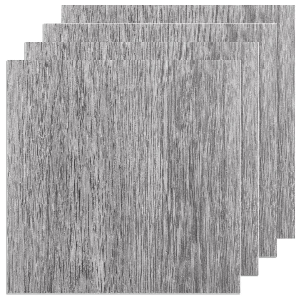 Thicken 36 Sheet Vinyl Flooring 12x12 Peel and Stick Floor Tile Waterproof Clearance Vinyl Floor Tiles Vert Wood Grey