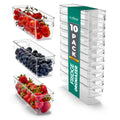Fridge Organizers and Storage, Clear Bins (Small, 10 Pack)
