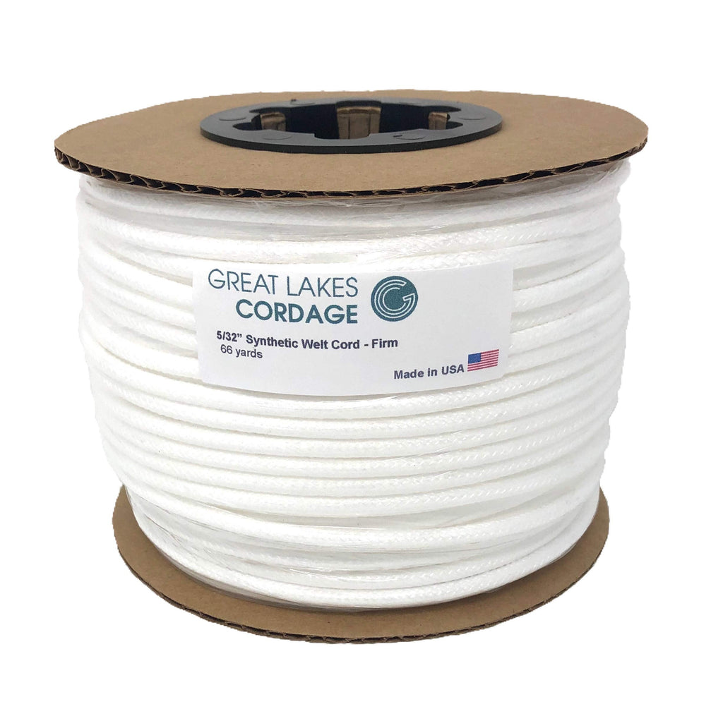 5/32" Firm Synthetic Upholstery Welt Cord, Braided, 66 yds