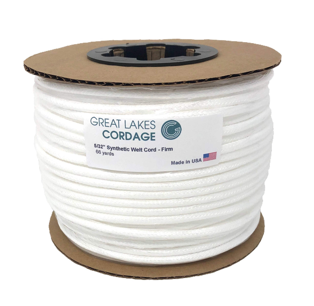 5/32" Firm Synthetic Upholstery Welt Cord, Braided, 66 yds