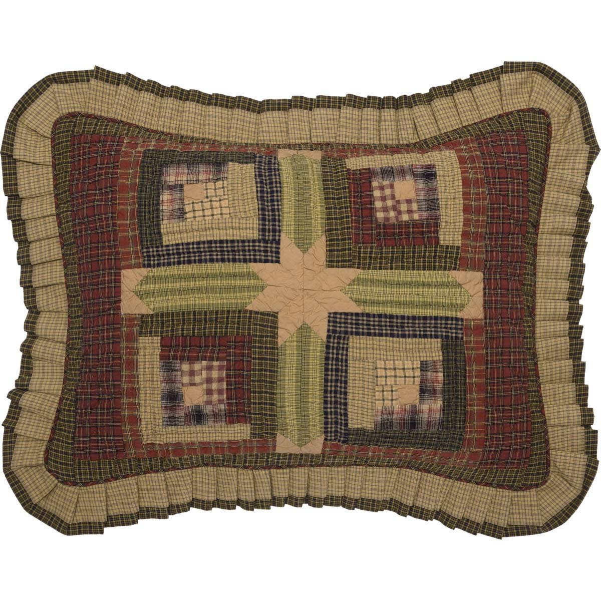 Tea Cabin 3 Piece Quilt Set (1 Quilt, 2 Standard Shams)