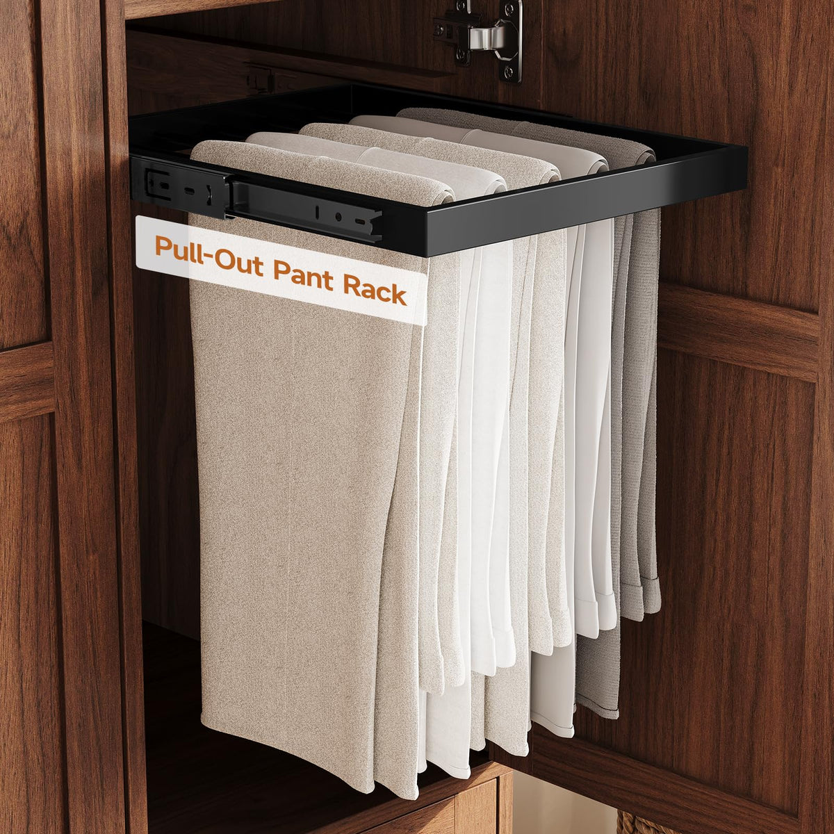 3 Doors Wooden Wardrobe Closet, Large Capacity Bedroom Armoires