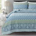 King Quilt Set Lightweight Bedspread Coverlet, Reversible Quilt Bedding Set, 3 Pieces Soft Microfiber Lightweight