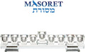 Branch Elegant Fine Glass : Modern, Elegant Jewish Hanukkah Replica Candelabra Candleholder Stand, 10.6"*2.7" - Set of 9