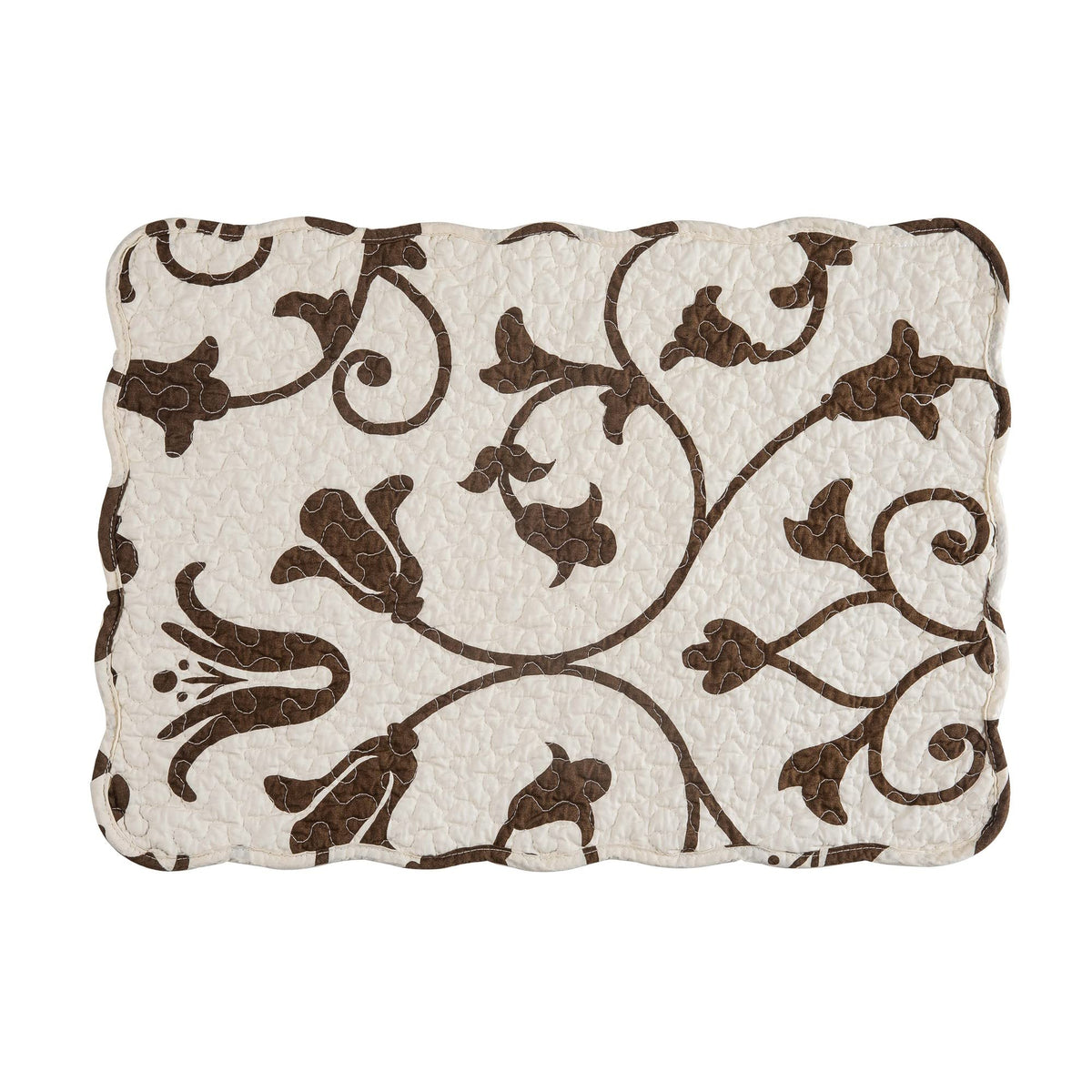 Sophia Vintage 100% Cotton Quilted Set of 6 Placemats 13" x 19"