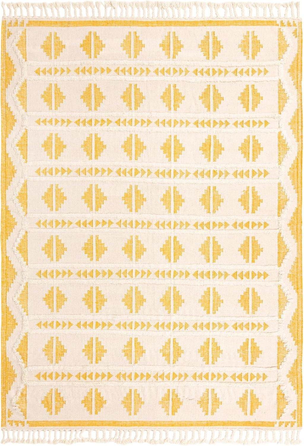 Mesa Area Rug - Maricopa (Rectangle, Yellow and White)