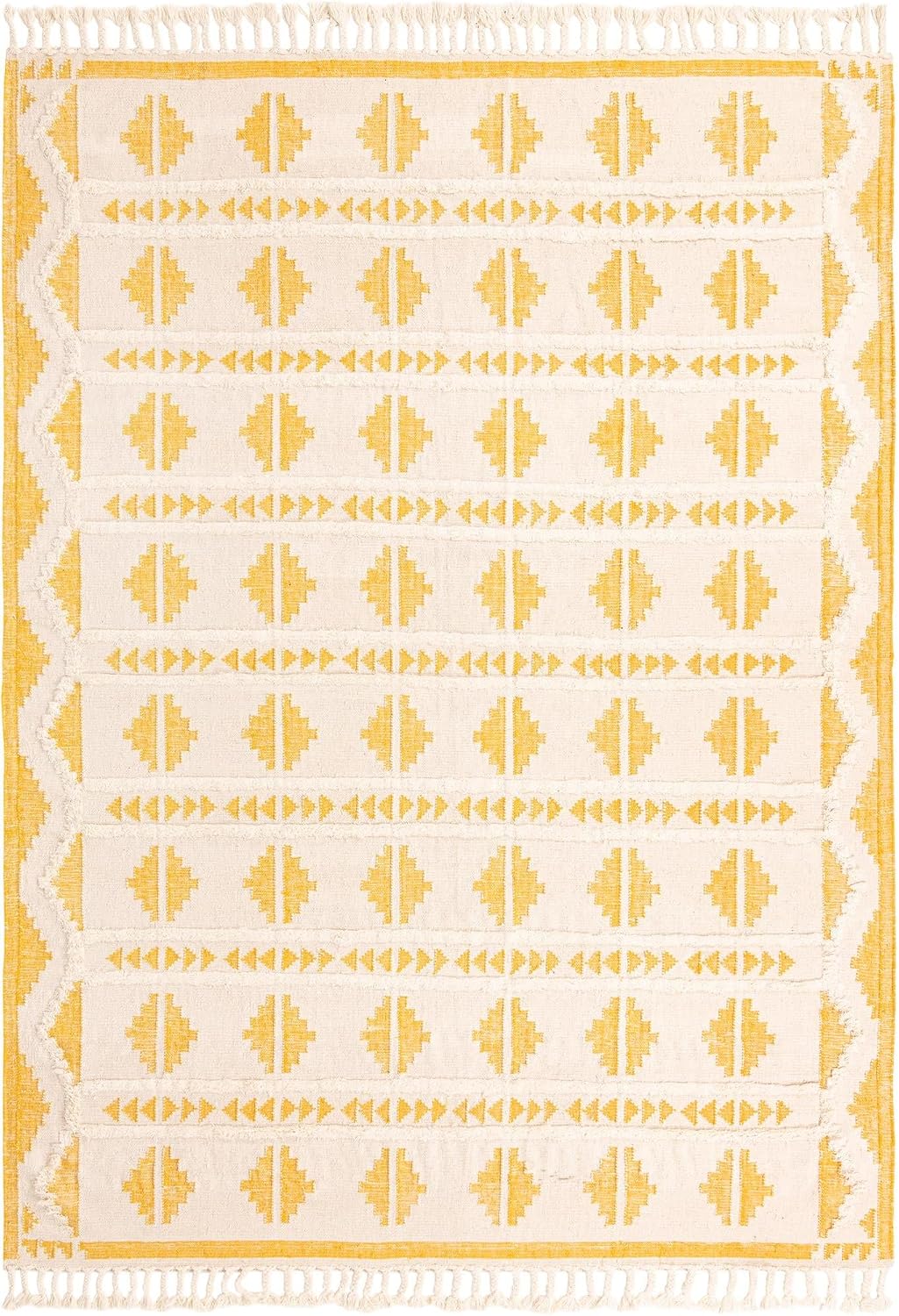 Mesa Area Rug - Maricopa (Rectangle, Yellow and White)