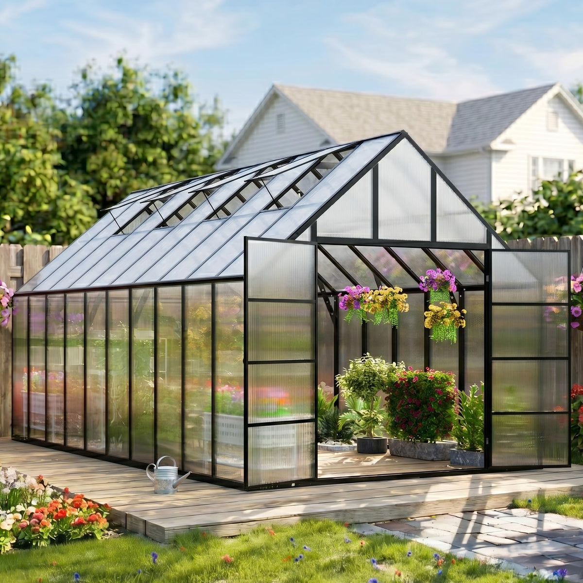 20x10x10 FT Extra Large Greenhouse for Outdoors, Heavy Duty