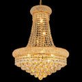 French Empire Crystal Chandelier, Large Draped Fixture for Dining Rooms, Foyers