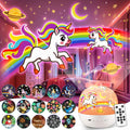 Unicorn Toys for Girls Gifts, 15 Films+15 Lullaby Sound Machine for Kids Night Light Projector, Remote+Rechargeable