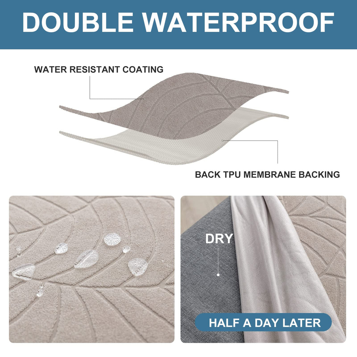 Waterproof Dining Chair Covers Set of 4 Parsons Chair Slipcovers
