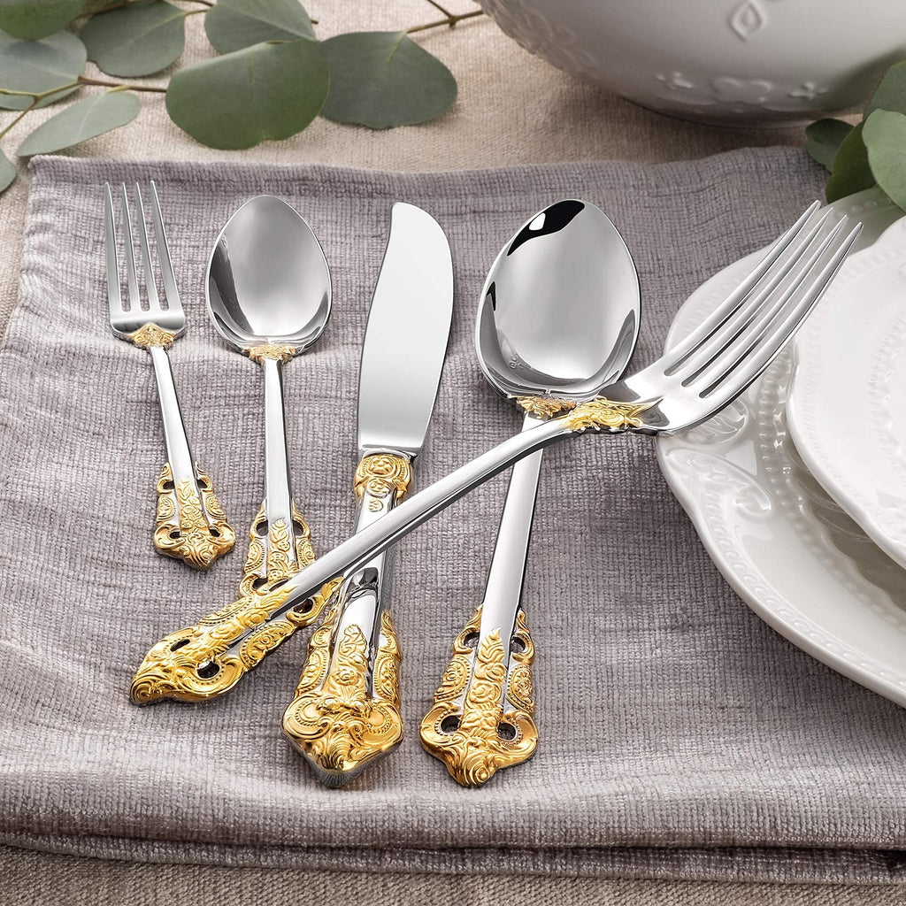 Luxury 65-Piece 18/10 Stainless Steel Flatware Set