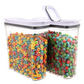 Cereal Containers Storage Set, Airtight Food Storage Container with Lid 4L/135.2oz, 2PCS BPA-FREE Plastic Pantry