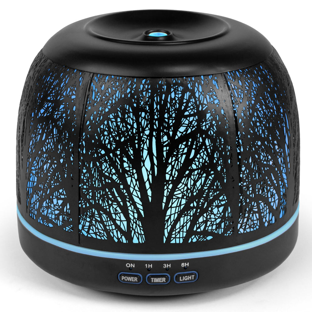 500ml Essential Oil Diffuser, Metal Ultrasonic Diffuser