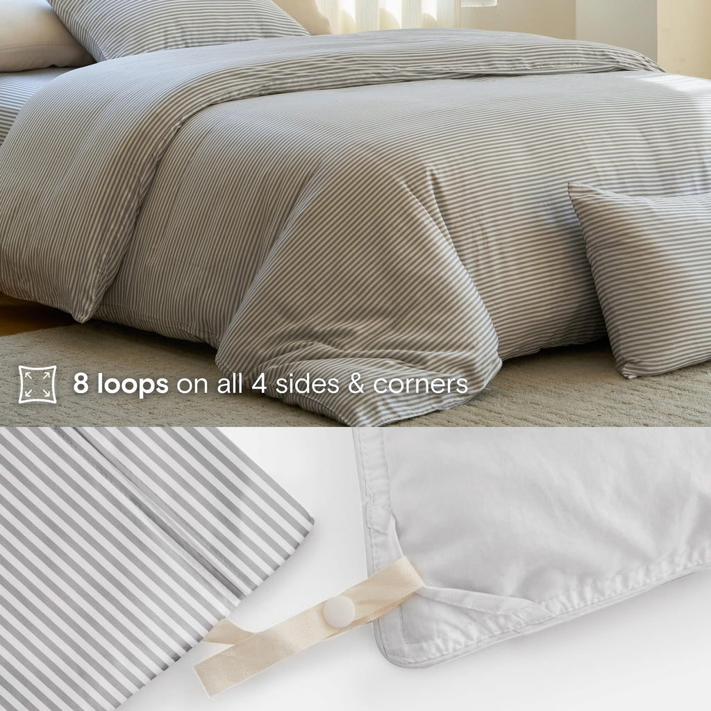 DOZ Duvet Cover Set, 100% Viscose derived from Bamboo, Organically Grown, Buttery Soft, Cooling Duvet Covers, High
