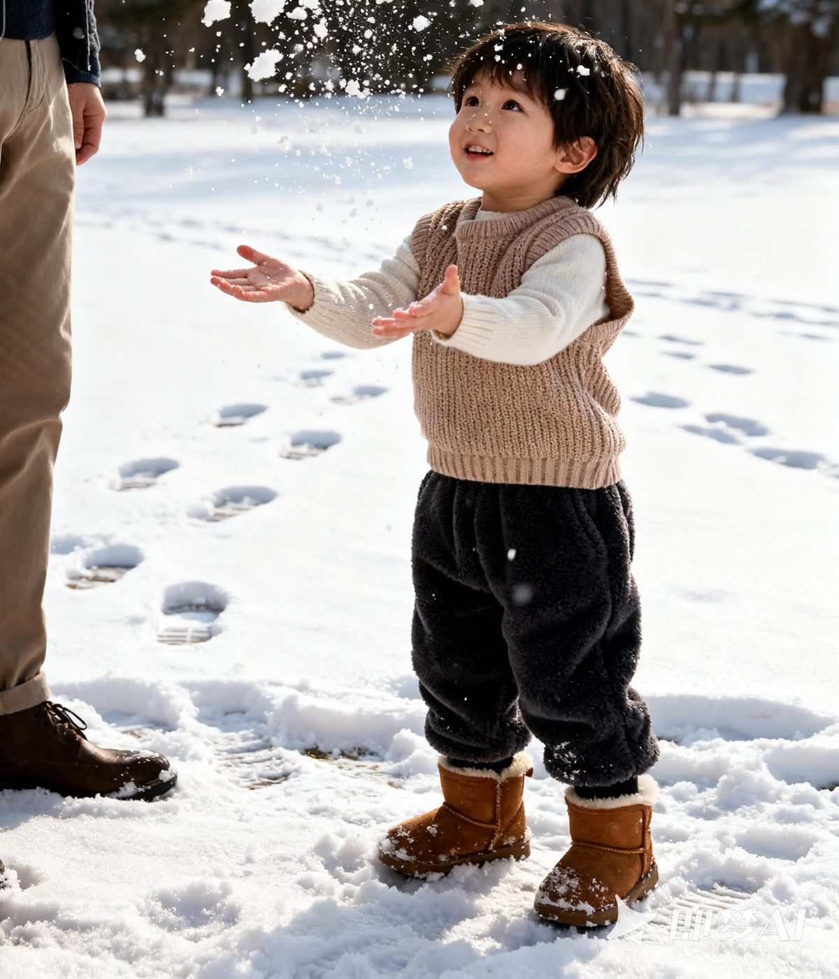 Knit Baby Boys Girls Sweaters Sleeveless Sweater Vest Crewneck Sweatshirts Brown