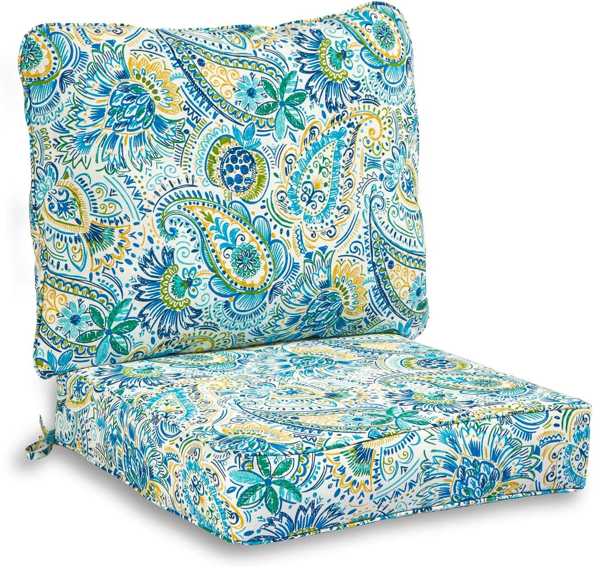 Baltic Paisley 2-Piece Outdoor Deep Seat Cushion Set