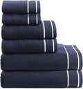 Bathroom Towels, Soft Cotton Washcloths, Bath & Hand Towel Set, Zero Twist, Medium Weight & Highly Absorbent, Set of