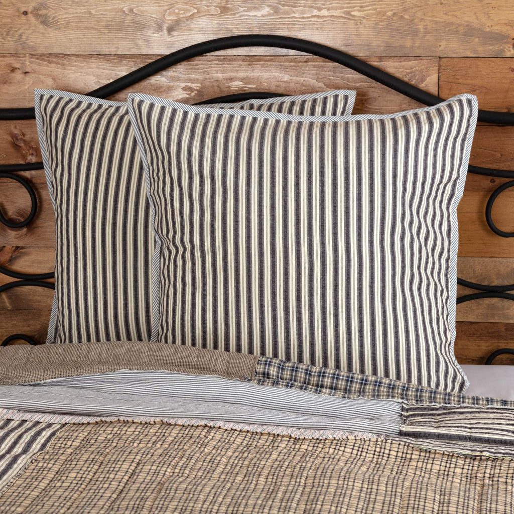 Ashmont Bedding Accessory, Ticking Stripe Euro Sham 26x26