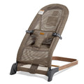Foldable Baby Bouncer Seat, 3 Heights, Breathable Mesh (Light Brown)