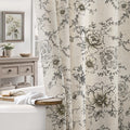 Farmhouse Floral Vintage, Black and Tan Taupe