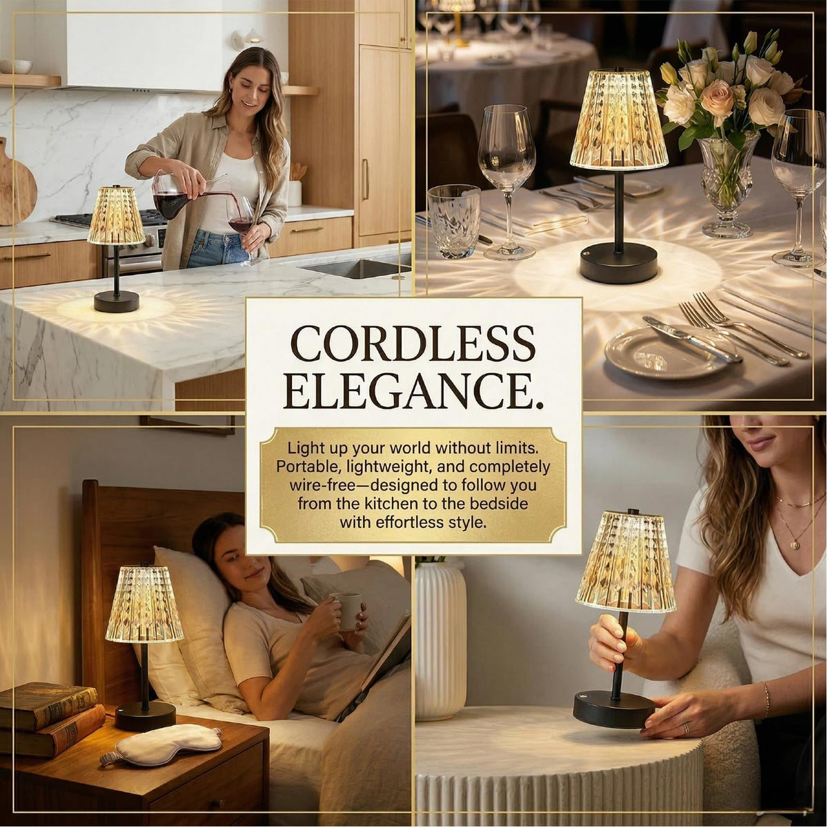 Black Cordless Lamps Rechargeable Set of 2,Small Battery Operated Table Lamp Wireless,Mini Table Lamp for Restaurant