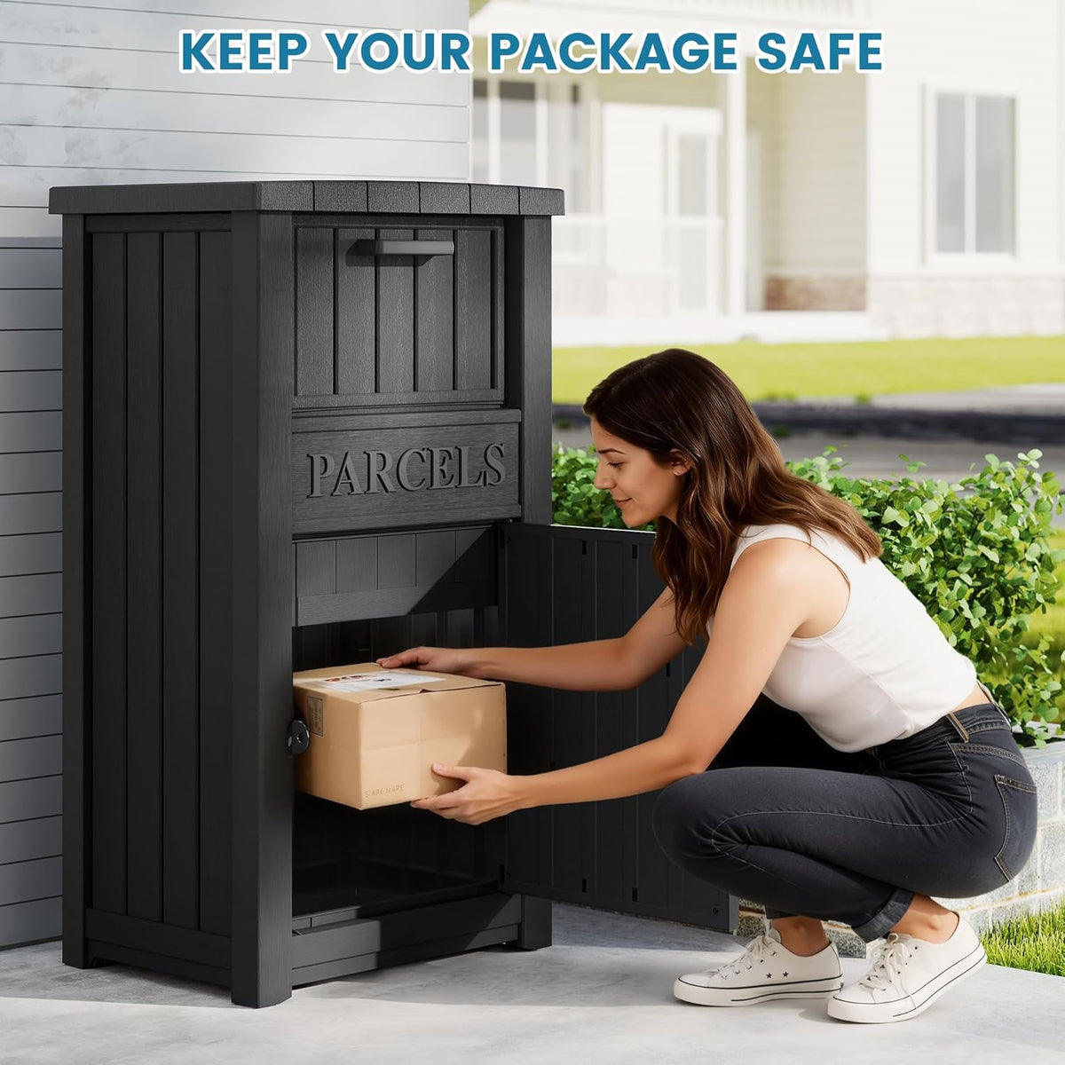 Package Delivery Box Theft Large Parcel Drop Box (60 Gallon)