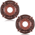 2pcs Ceiling Medallion for Light Fixtures Chandeliers,Brown,Classic
