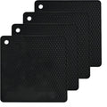 Silicone Trivets Mats Set, Silicone Hot Pads Pot Mat for Countertop, Trivet Pads Heat Resistant, Table Placemats - Set of 4