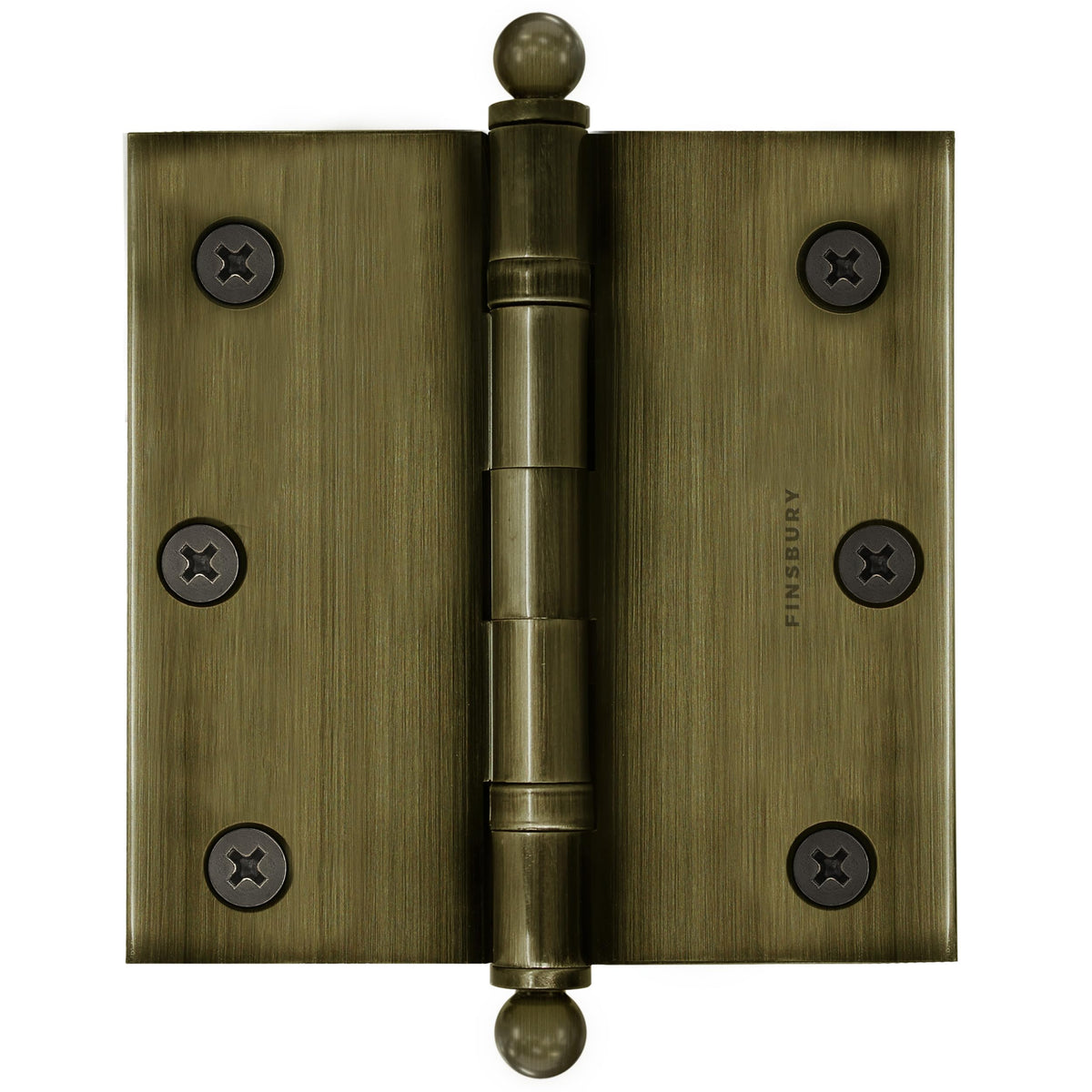 3x3 Inch Brass Ball Bearing Door Hinges, 3 x 3 Inches Solid Brass Durable Heavy Duty Architectural Mortise Hinges for