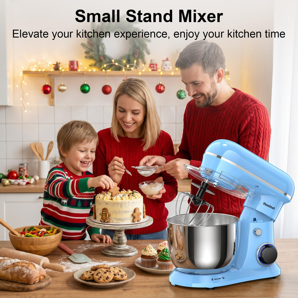 4QT Electric Stand Mixer, 10-Speed Tilt-Head Compact Kitchen Mixer