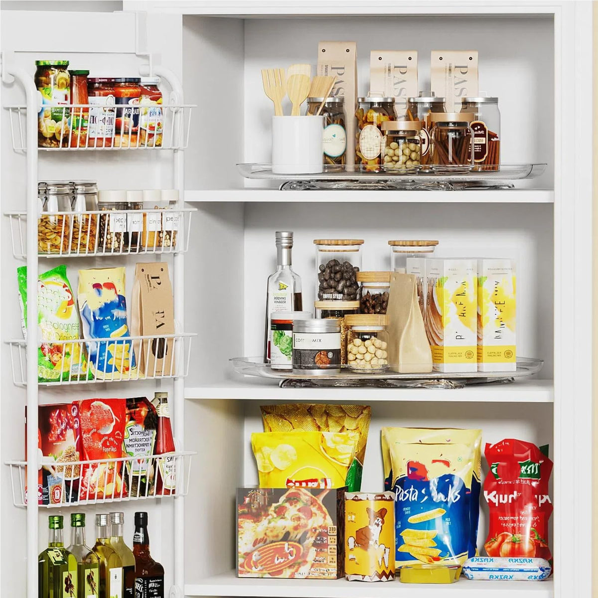 Lazy Susan Organizer 14.56''x11'' for Refrigerator Organizers and Storage Fridge Organization, Turntable Condiment