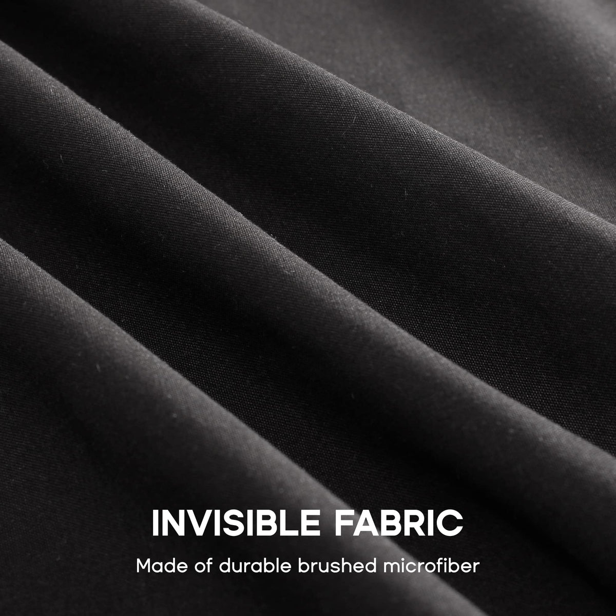 Bed Skirt, 15" Drop Pleated Dust Ruffle Brushed Microfiber Black