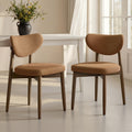 Wooden Dining Chairs Set of 2, Upholstered Kitchen Chairs