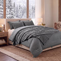 Comforter Set, 2-in-1 with Detachable Flannel Blanket