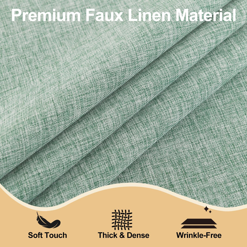 Round Tablecloth Linen Textured Wrinkle Stain Resistant Farmhouse Table Cloth Decorative Fabric, Dining, Party