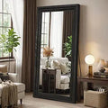 Full Length Mirror 71"X30", Large Solid Wood Frame Floor Mirror, Leaning Floor Mirror, Stable Frame, Shatterproof