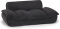 Dog Couch for Large Breed, Fabric Dog Sofa Bed with Anti-Slip Bottom (Black)