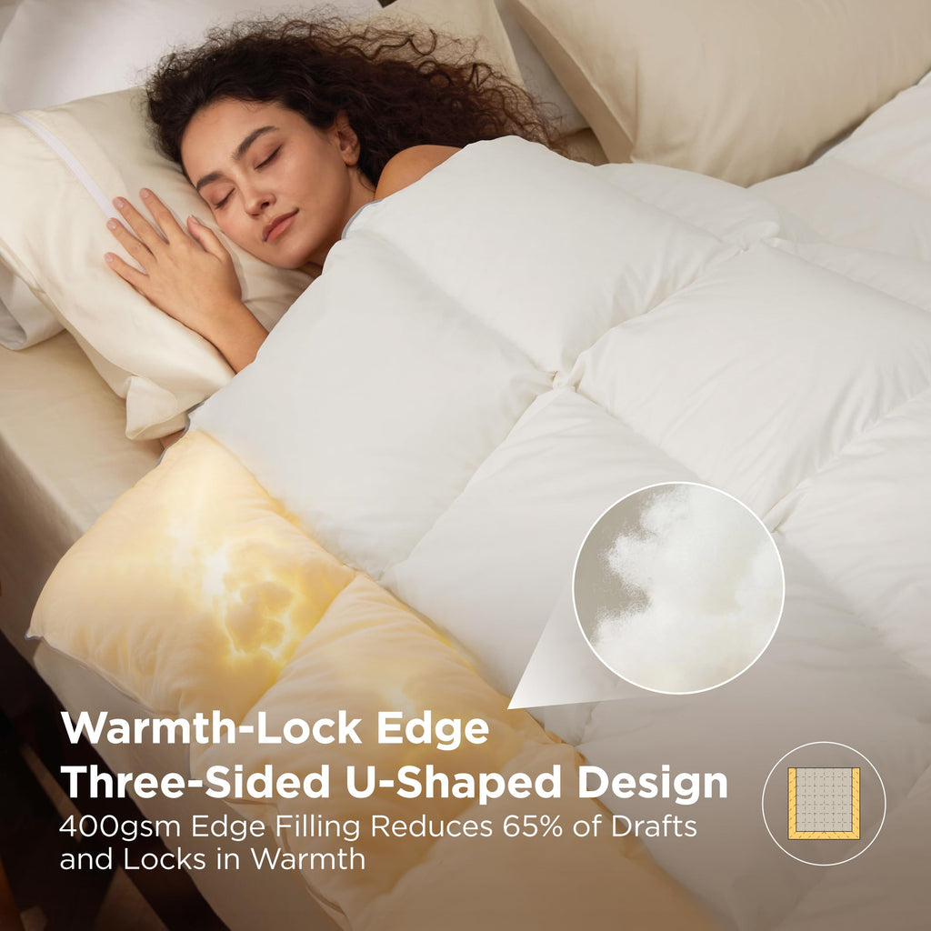PureWoven Feather Down Comforter, All Season Duvet