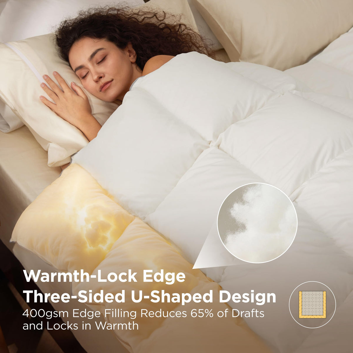 PureWoven Feather Down Comforter, All Season Duvet