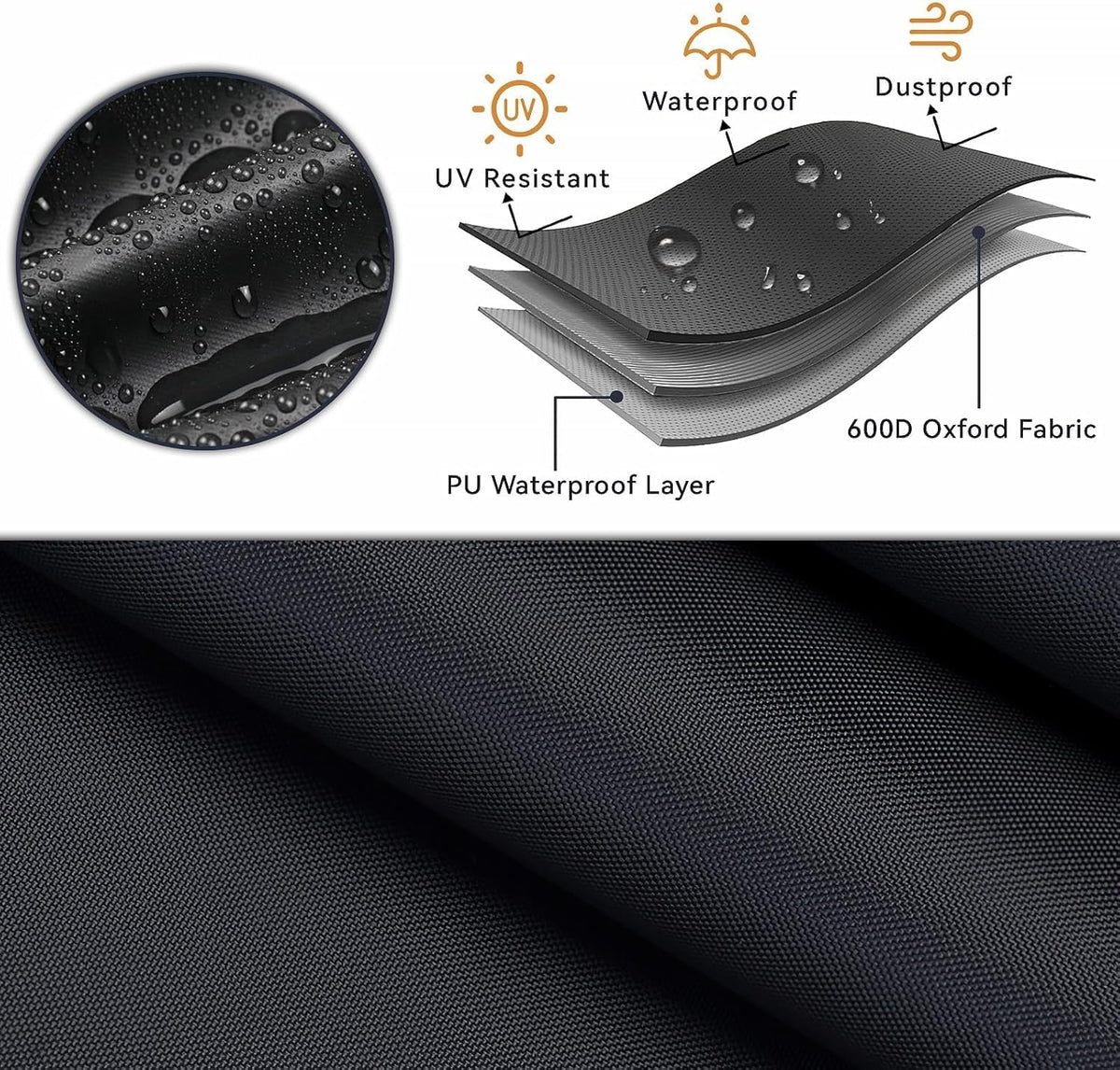 Chaise Lounge Covers, 1 Pack Waterproof Outdoor Lounge Chair Covers Furniture, Pool Lounge Chair Outdoor Furniture