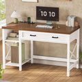 40" Farmhouse Small Desk with Drawers for Small Space, Bedroom