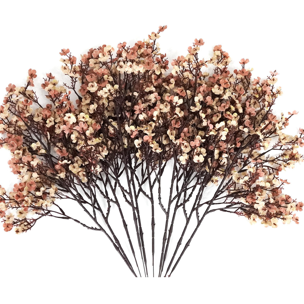 10 Pcs Babys Breath Artificial Flowers Bulk Real Touch Flowers Fake Flowers Silk Flowers Decor Indoor Floral