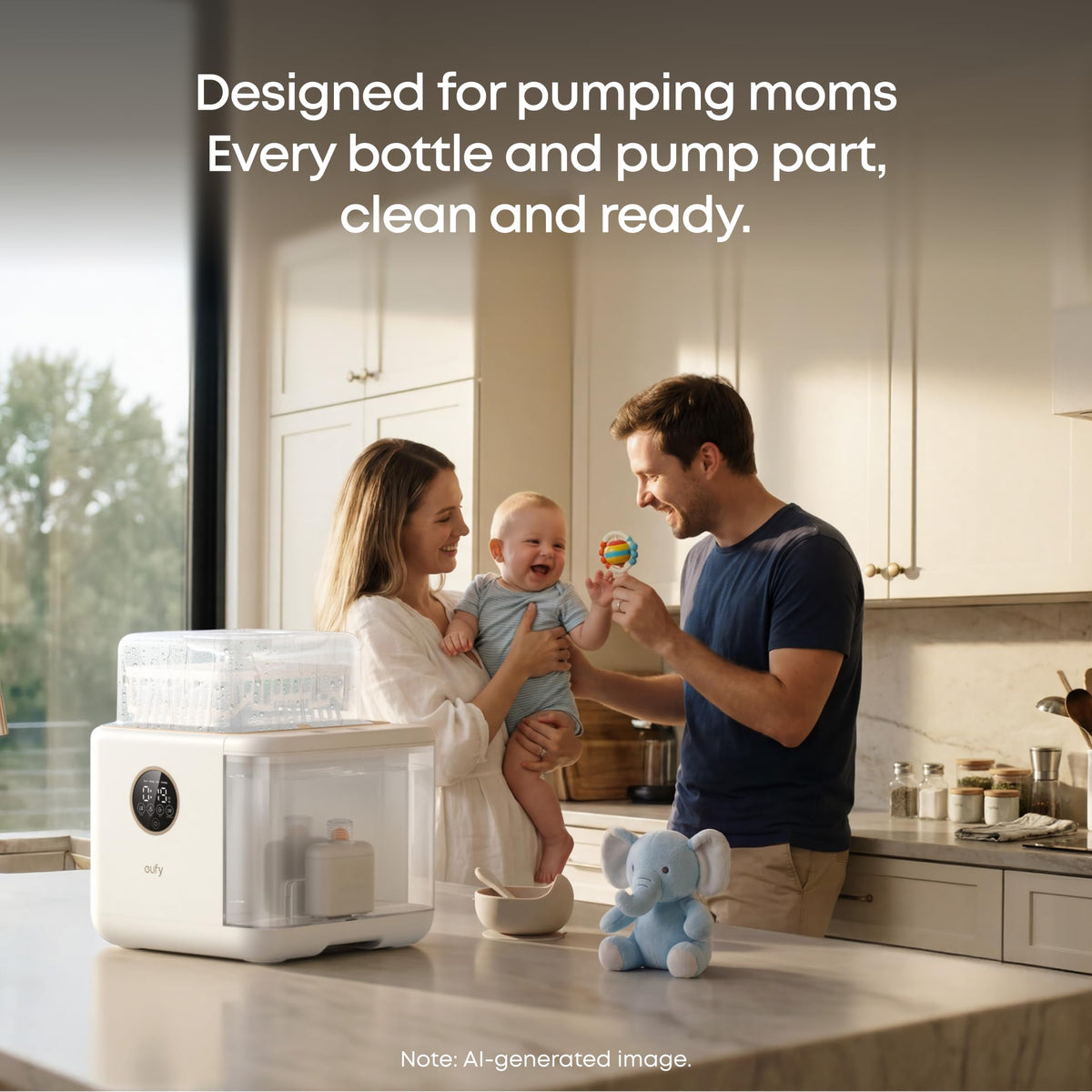 S1 Pro Baby Bottle Washer, Sterilizer & Dryer, Built-in Water Softener