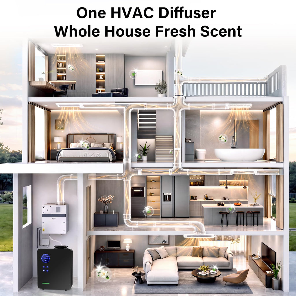 Waterless Diffuser - HVAC Diffuser Coverage Up to 4, 000 Sq.ft