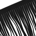 12 Inch PU Leather Suede Fringe Trim Double Side Leather Sewing Tassel Fringe for DIY Sewing Dress Crafts - 2 Yards
