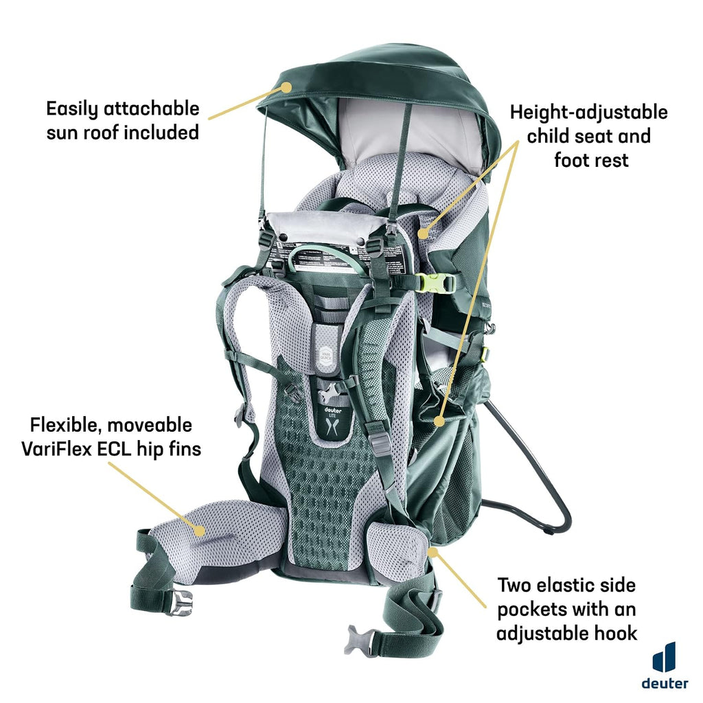 Kid Comfort Child Carrier and Backpack for Travel & Hiking with Toddlers - Forest