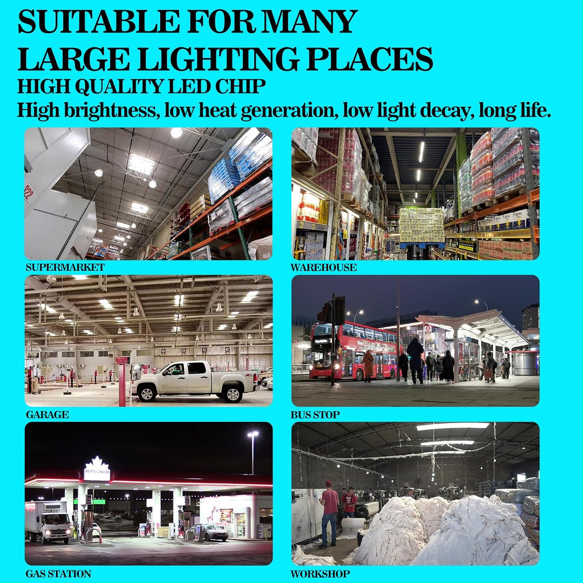 NS 700W Equivalent 10500LM Corn Bulbs (1-Set) - 90% Energy Saving, IP65 Waterproof, E26/E39, 70W 5000K Daylight, High