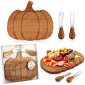 2 Sets Fall Pumpkin Charcuterie Boards, Mini Cheese Board Gifts