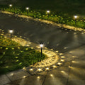 Super Bright Solar Lights Outdoor Waterproof-10 Pack, Dusk to Dawn Up to 12 Hrs Solar Powered Outdoor Pathway Garden